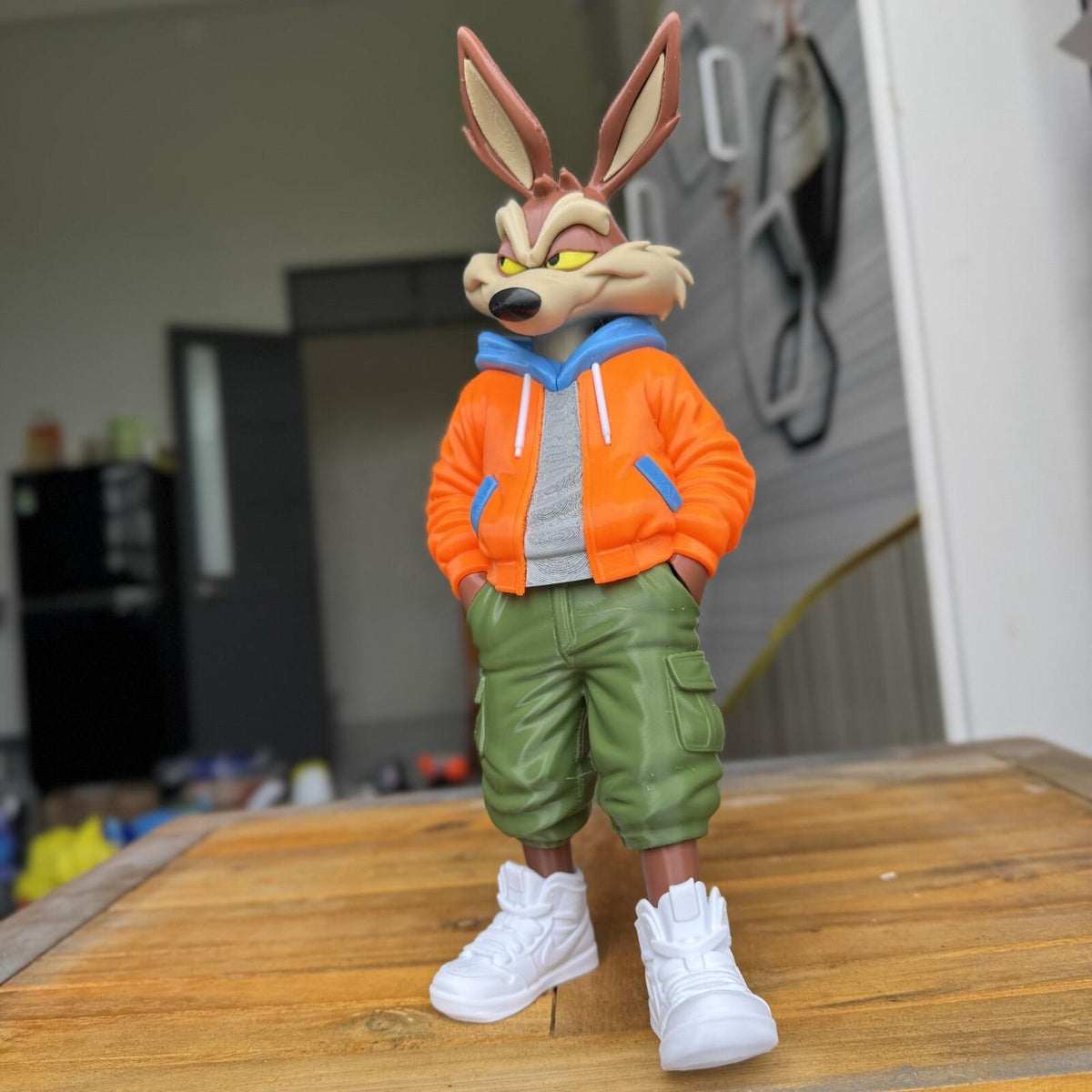 Wile E. Coyote Urban Vibes Fan Art 3D Printed Statue