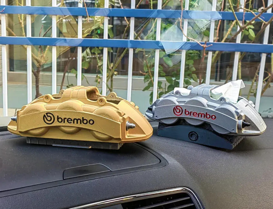 3D Printed Brake Caliper Style Car Tissue Box / Storage Box – Brembo Inspired De