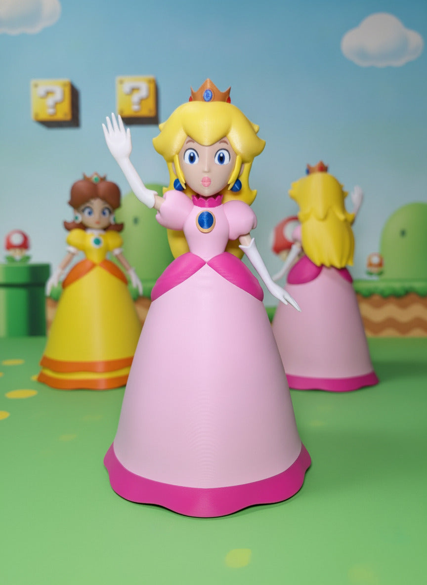 Royal Duo Princess Peach & Daisy Figures – 9.5" Tall Collectibles